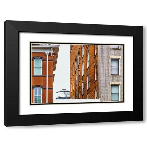 Watertower 8 Black Modern Wood Framed Art Print with Double Matting by Malone, Will