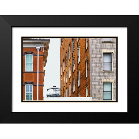 Watertower 8 Black Modern Wood Framed Art Print with Double Matting by Malone, Will