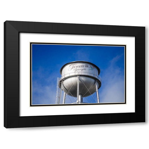 Watertower Classic Black Modern Wood Framed Art Print with Double Matting by Malone, Will