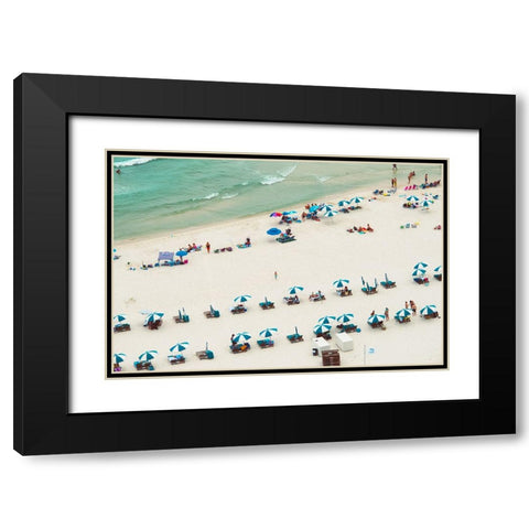 White Sands 3 Black Modern Wood Framed Art Print with Double Matting by Malone, Will