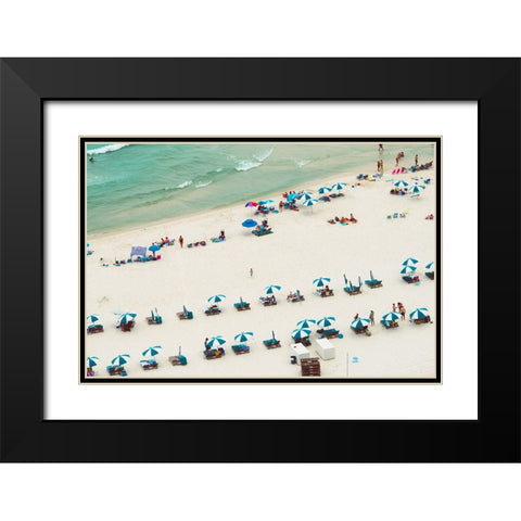 White Sands 3 Black Modern Wood Framed Art Print with Double Matting by Malone, Will