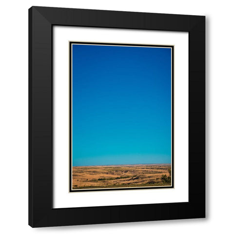 Amarillo Sky Vertical Black Modern Wood Framed Art Print with Double Matting by Malone, Will