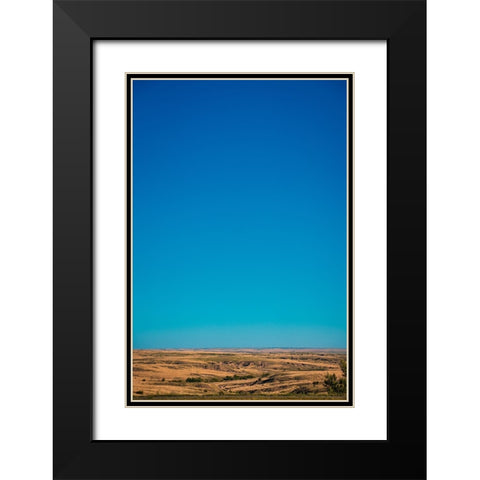 Amarillo Sky Vertical Black Modern Wood Framed Art Print with Double Matting by Malone, Will
