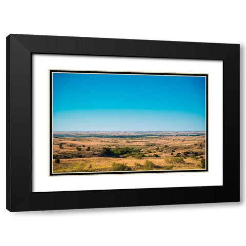 Amarillo Sky Black Modern Wood Framed Art Print with Double Matting by Malone, Will