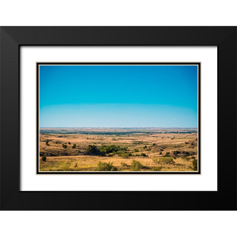 Amarillo Sky Black Modern Wood Framed Art Print with Double Matting by Malone, Will