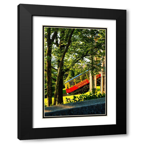 Lookout Incline Black Modern Wood Framed Art Print with Double Matting by Malone, Will