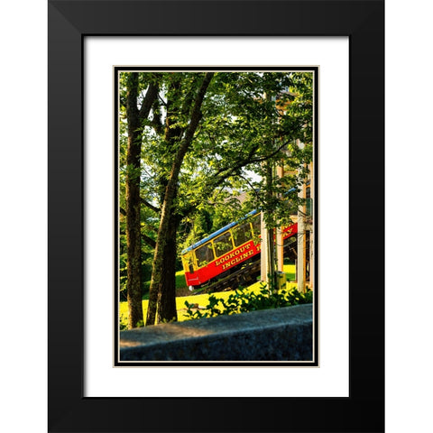 Lookout Incline Black Modern Wood Framed Art Print with Double Matting by Malone, Will