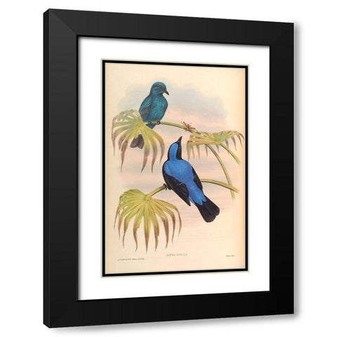 Irena Puella Black Modern Wood Framed Art Print with Double Matting by CAG