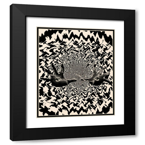 Unknown Senses Black Modern Wood Framed Art Print with Double Matting by Wonder, Howie