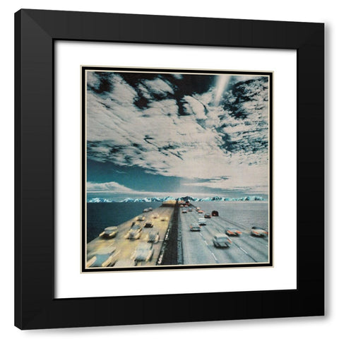 Hypnosis Black Modern Wood Framed Art Print with Double Matting by Wonder, Howie