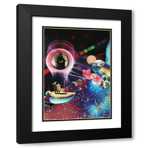 Visualize Black Modern Wood Framed Art Print with Double Matting by Wonder, Howie