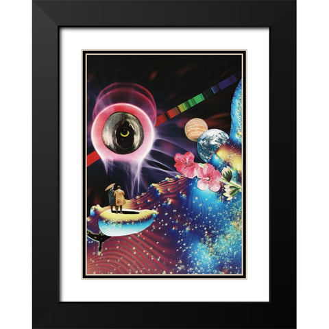 Visualize Black Modern Wood Framed Art Print with Double Matting by Wonder, Howie