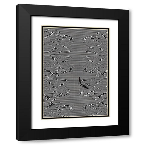 Vigilant Black Modern Wood Framed Art Print with Double Matting by Wonder, Howie