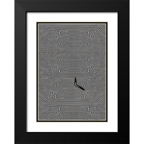 Vigilant Black Modern Wood Framed Art Print with Double Matting by Wonder, Howie
