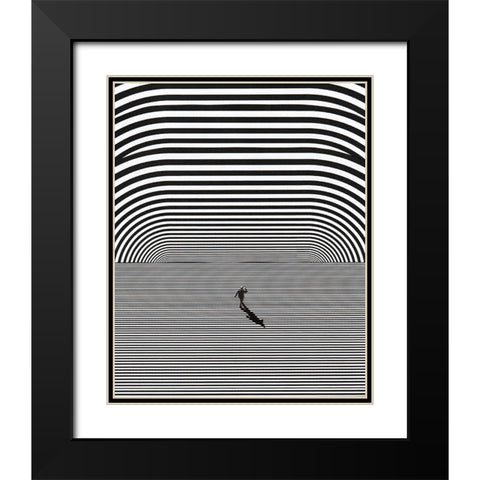 Untitled - Parallel Realities Black Modern Wood Framed Art Print with Double Matting by Wonder, Howie