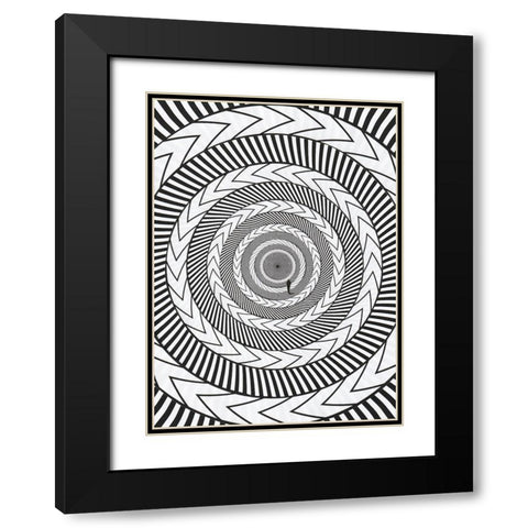Untitled - Motion Black Modern Wood Framed Art Print with Double Matting by Wonder, Howie