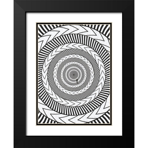 Untitled - Motion Black Modern Wood Framed Art Print with Double Matting by Wonder, Howie
