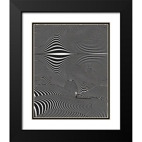 The Portal Black Modern Wood Framed Art Print with Double Matting by Wonder, Howie