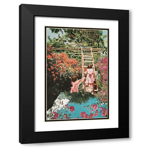 Climb Black Modern Wood Framed Art Print with Double Matting by Wonder, Howie