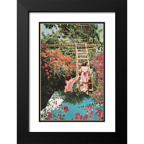 Climb Black Modern Wood Framed Art Print with Double Matting by Wonder, Howie