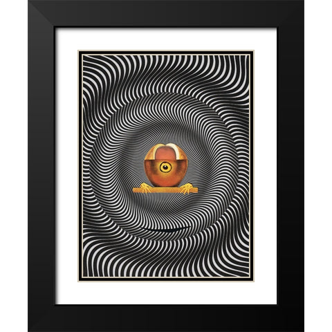 Altitude Black Modern Wood Framed Art Print with Double Matting by Wonder, Howie