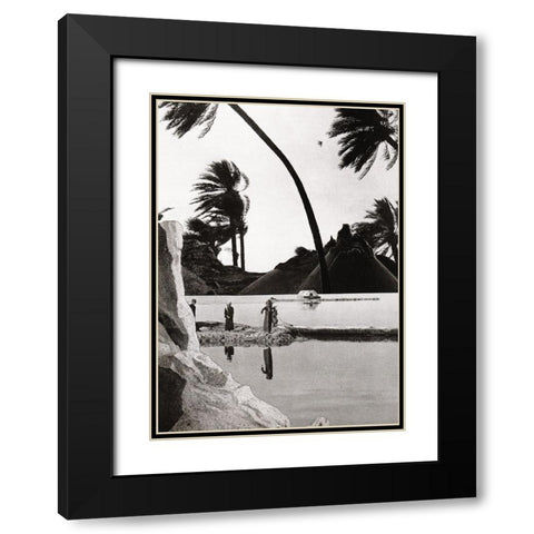 Wind Black Modern Wood Framed Art Print with Double Matting by Wonder, Howie