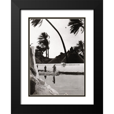 Wind Black Modern Wood Framed Art Print with Double Matting by Wonder, Howie