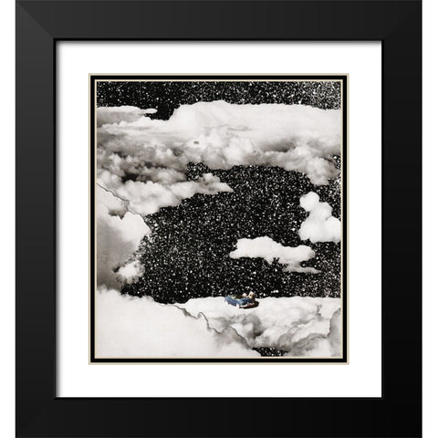 Up Above Black Modern Wood Framed Art Print with Double Matting by Wonder, Howie