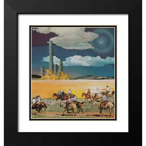 Prospect Black Modern Wood Framed Art Print with Double Matting by Wonder, Howie