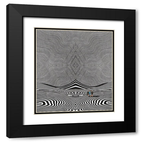 Quantum Universe Black Modern Wood Framed Art Print with Double Matting by Wonder, Howie