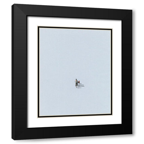 Segment Black Modern Wood Framed Art Print with Double Matting by Wonder, Howie