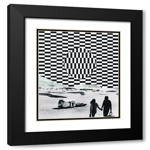 Memory Black Modern Wood Framed Art Print with Double Matting by Wonder, Howie