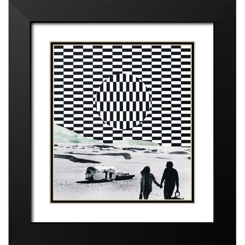 Memory Black Modern Wood Framed Art Print with Double Matting by Wonder, Howie