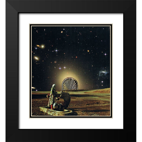 Drift Black Modern Wood Framed Art Print with Double Matting by Wonder, Howie