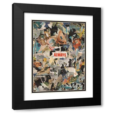 Always Black Modern Wood Framed Art Print with Double Matting by Wonder, Howie