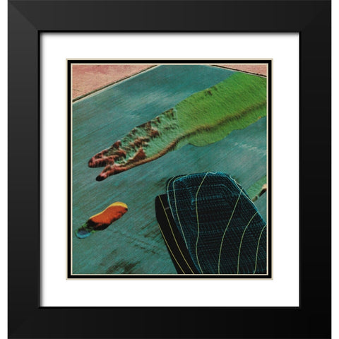 Drift Black Modern Wood Framed Art Print with Double Matting by Wonder, Howie