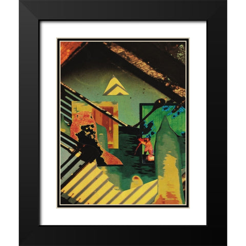 Surfaces Black Modern Wood Framed Art Print with Double Matting by Wonder, Howie