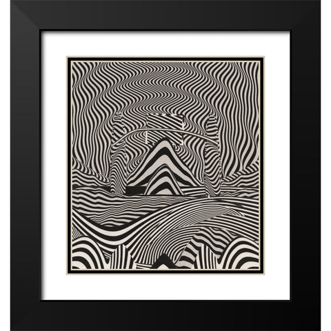 Transform Black Modern Wood Framed Art Print with Double Matting by Wonder, Howie