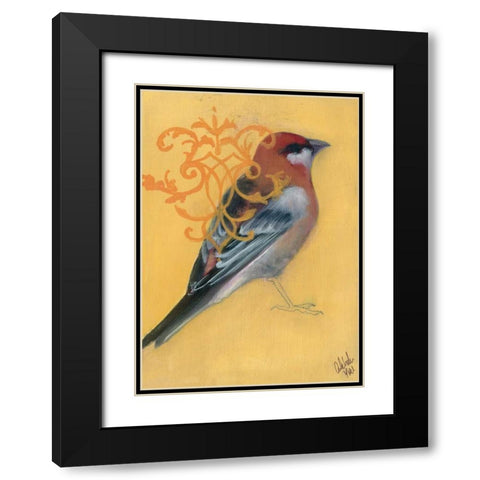 Bird Study I Black Modern Wood Framed Art Print with Double Matting by Adkin, Arielle