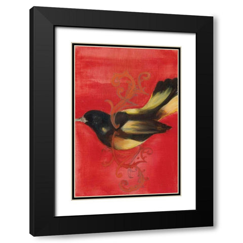 Bird Study IV Black Modern Wood Framed Art Print with Double Matting by Adkin, Arielle