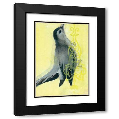 Bird Study VIII Black Modern Wood Framed Art Print with Double Matting by Adkin, Arielle