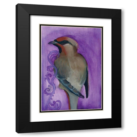 Bird Study X Black Modern Wood Framed Art Print with Double Matting by Adkin, Arielle