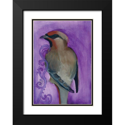 Bird Study X Black Modern Wood Framed Art Print with Double Matting by Adkin, Arielle