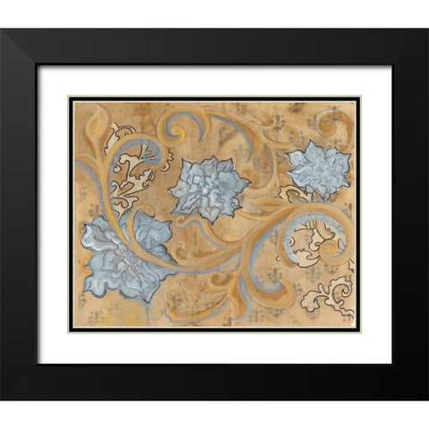 White and Gold Black Modern Wood Framed Art Print with Double Matting by Adkin, Arielle