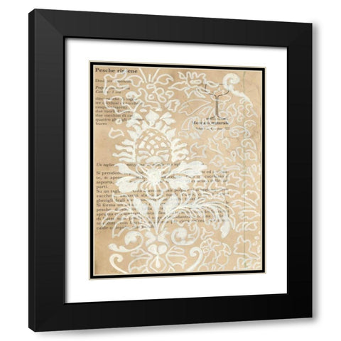 Artichoke Patterns II Black Modern Wood Framed Art Print with Double Matting by Adkin, Arielle
