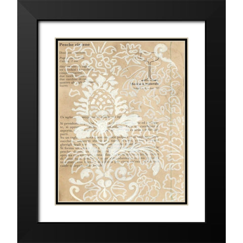 Artichoke Patterns II Black Modern Wood Framed Art Print with Double Matting by Adkin, Arielle