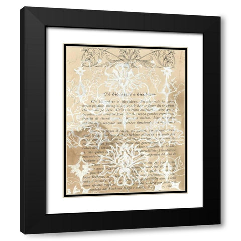 Artichoke Patterns III Black Modern Wood Framed Art Print with Double Matting by Adkin, Arielle