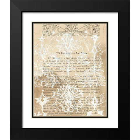 Artichoke Patterns III Black Modern Wood Framed Art Print with Double Matting by Adkin, Arielle