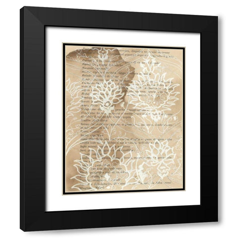 Artichoke Patterns VI Black Modern Wood Framed Art Print with Double Matting by Adkin, Arielle