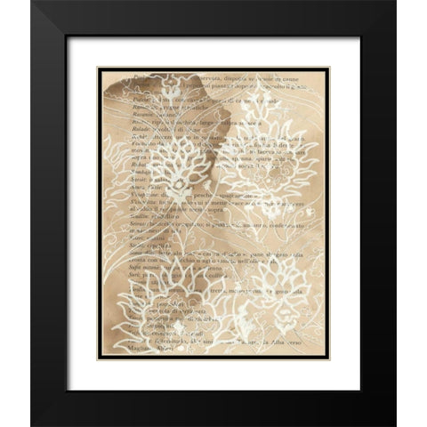 Artichoke Patterns VI Black Modern Wood Framed Art Print with Double Matting by Adkin, Arielle